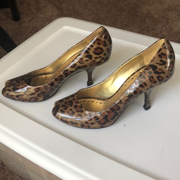 BCBGirls Shoes - BCBGirls Leopard print short heels